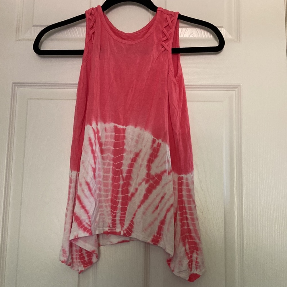 Justice Girls Pink Tie Dye Tank Top | Size 12